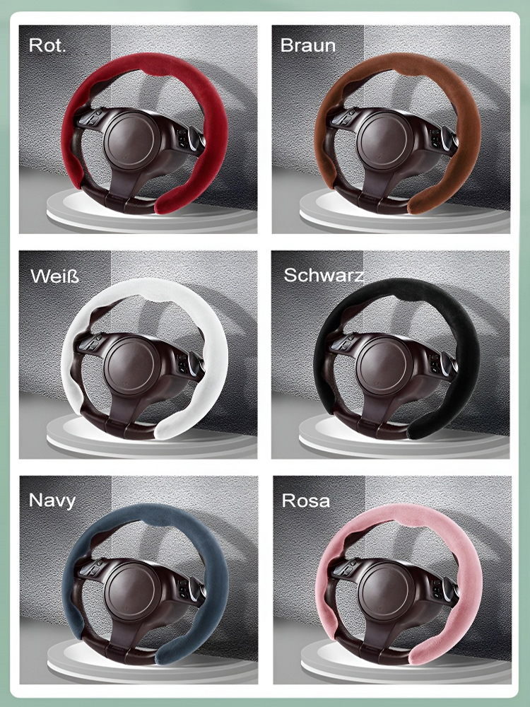 Universal Plüsch-Lenkradabdeckung