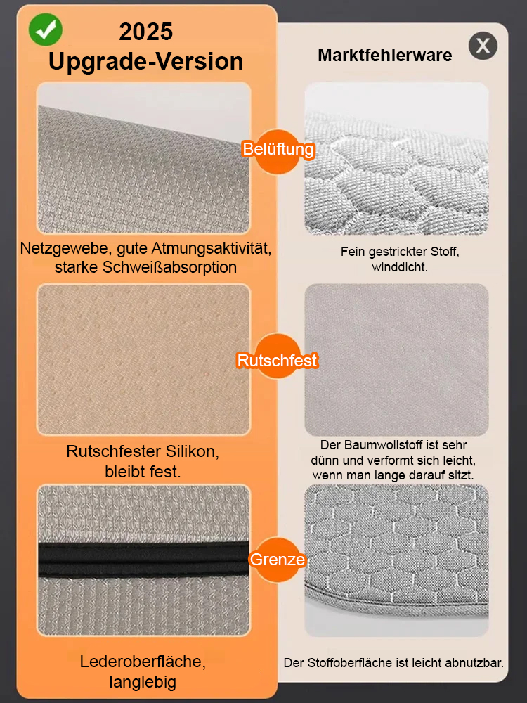 Ice silk car cushion Dreierpack (mit Kissen)