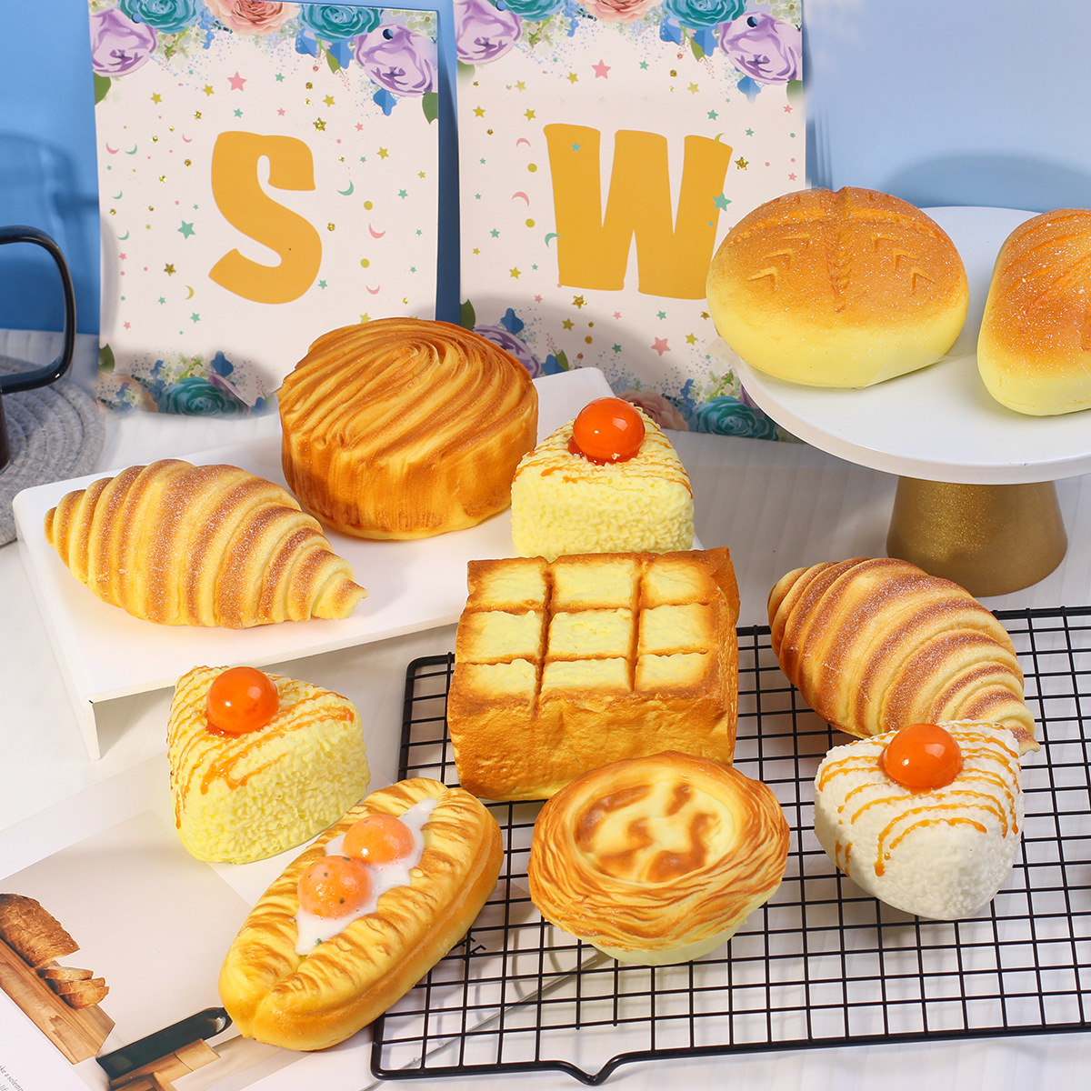 Weiches PU Brot Requisit realistische Optik