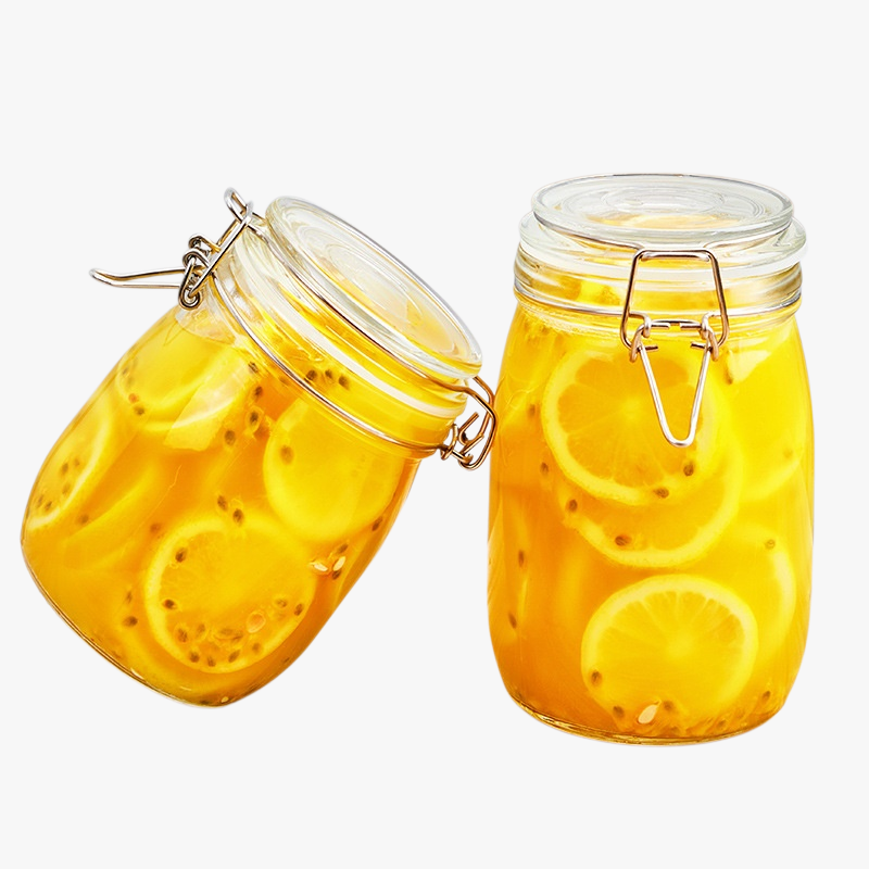 Versiegeltes Glasgefäß mit Deckel