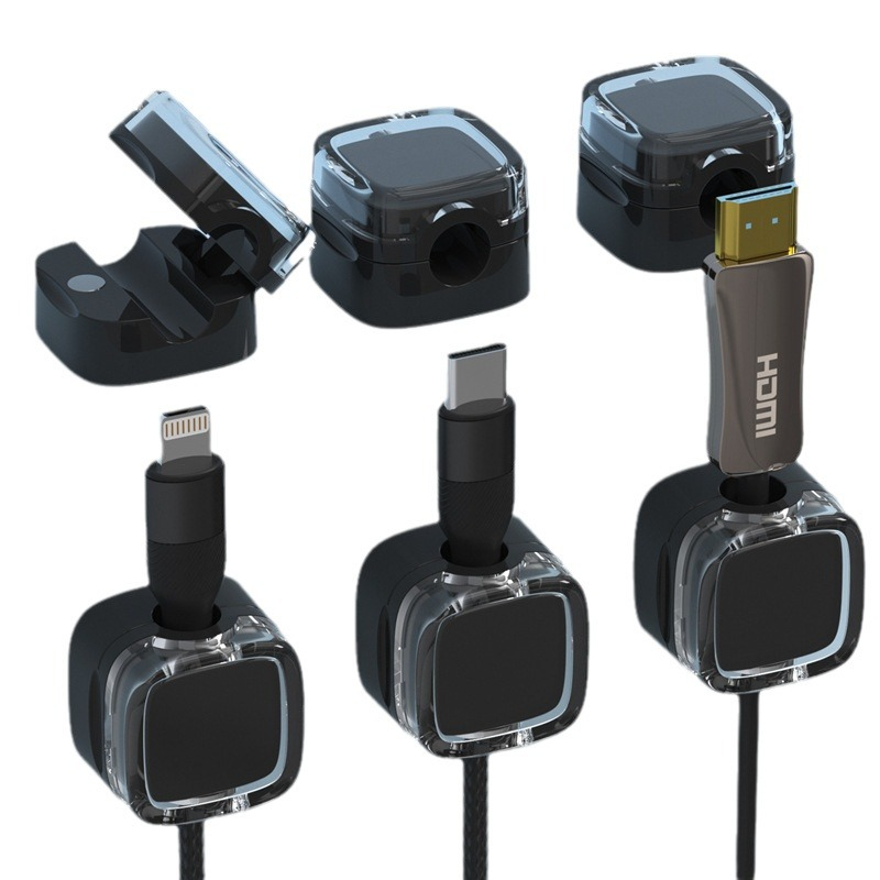 Magnetische Netzkabelaufwicklung Kabelaufrollvorrichtung Kabelmanager Klebeband Kabelbaum DatenkabelOrganisator