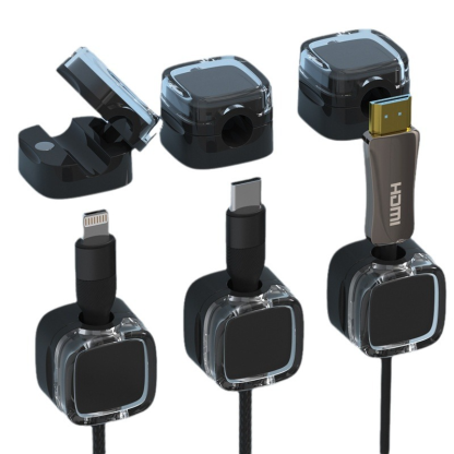 Magnetische Netzkabelaufwicklung Kabelaufrollvorrichtung Kabelmanager Klebeband Kabelbaum DatenkabelOrganisator