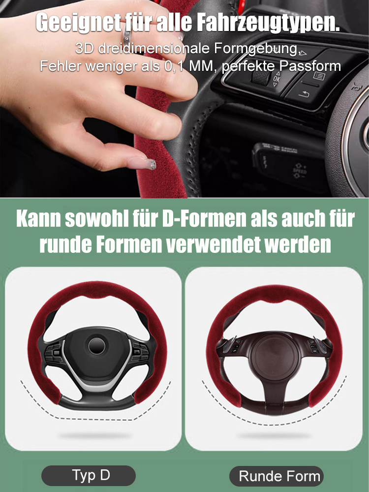Universal Plüsch-Lenkradabdeckung