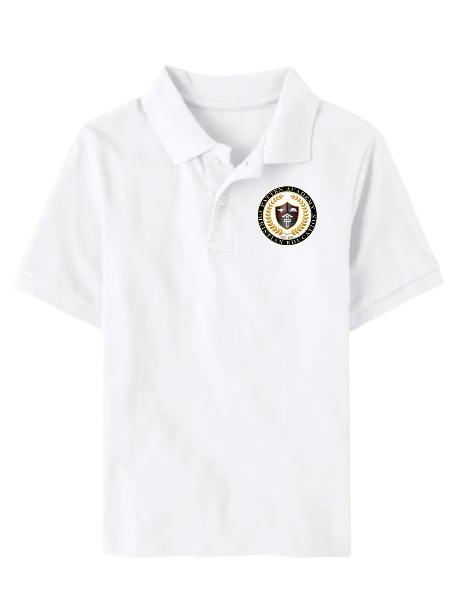 Classic Comfort Polo (unisex) - White - Embroidered - HIGH SCHOOL ONLY