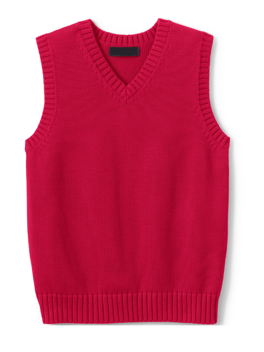 Lux Knit Sweater Vest (unisex) - Red