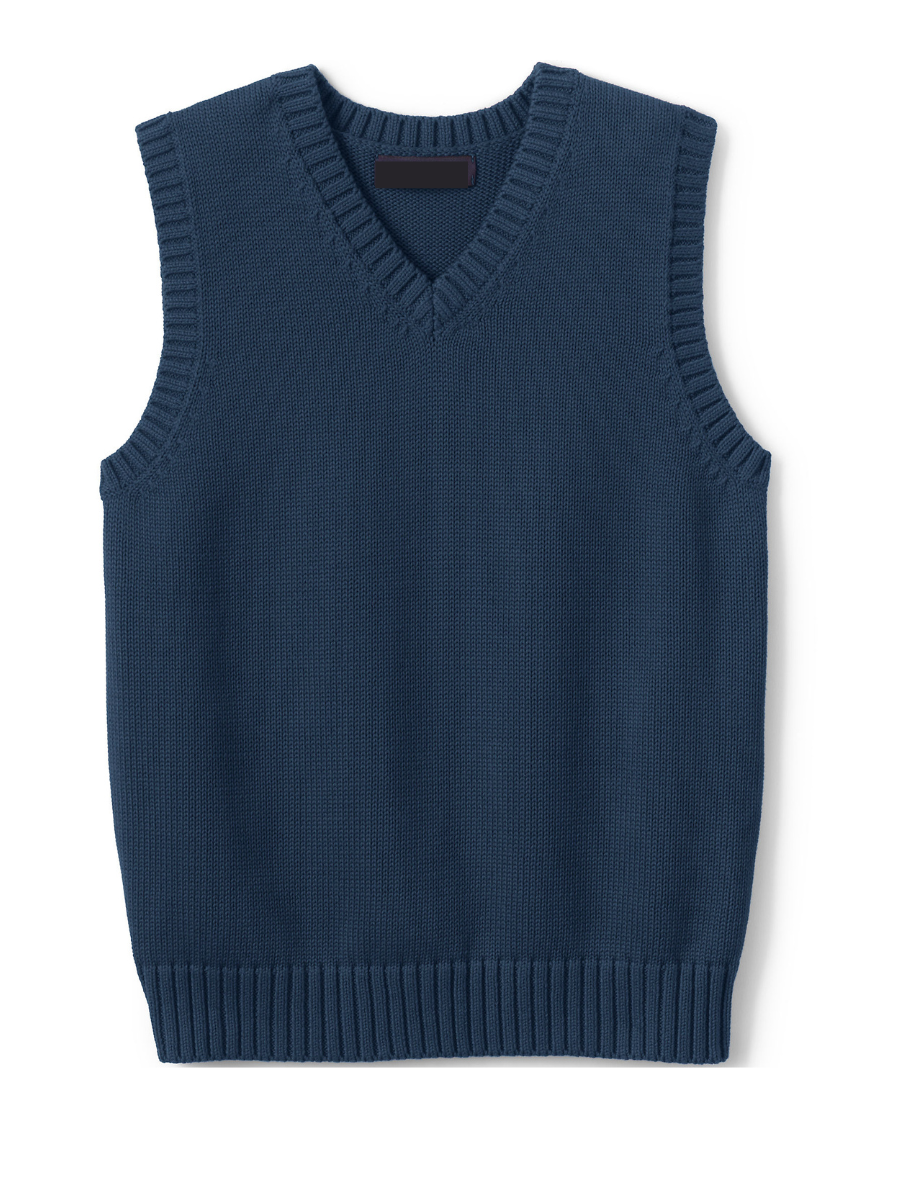 Lux Knit Sweater Vest (unisex) - Navy