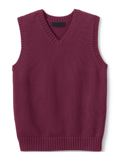 Lux Knit Sweater Vest (unisex) - Maroon