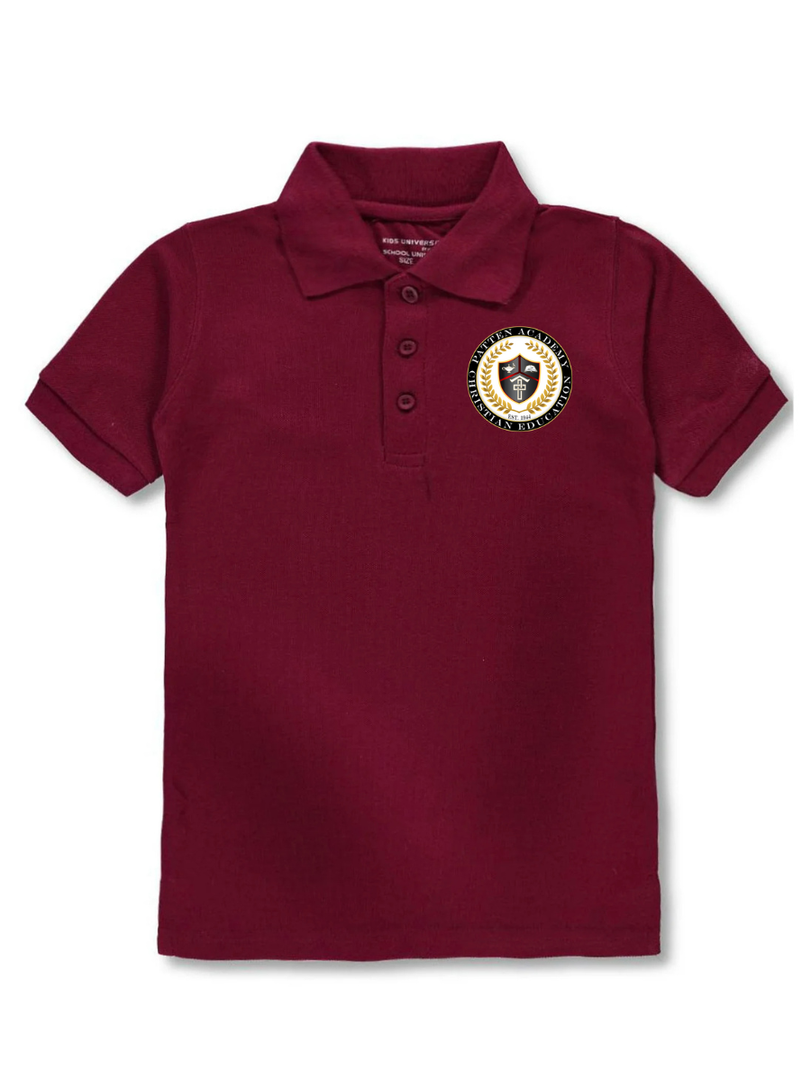 Classic Comfort Polo (unisex) - Burgundy - Embroidered - HIGH SCHOOL ONLY