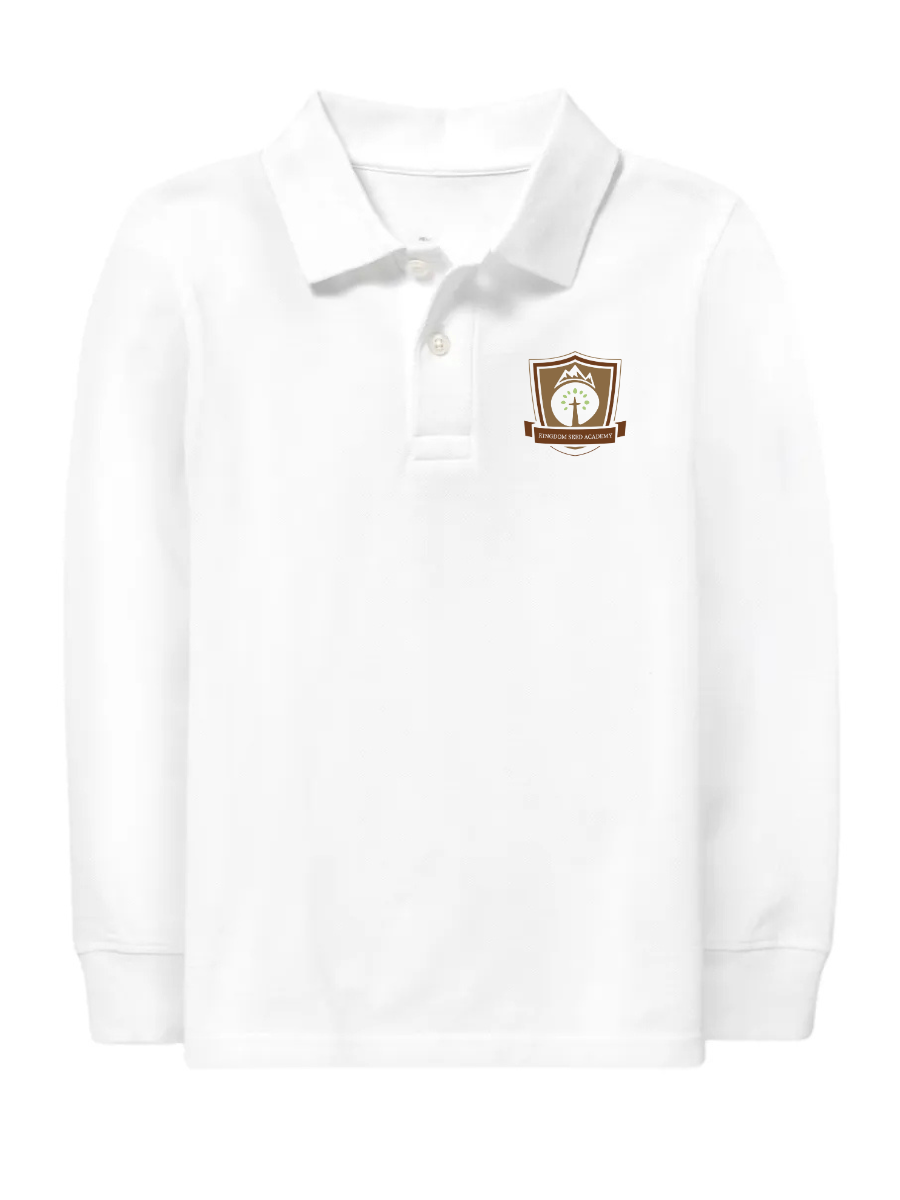 Classic Comfort Long Sleeve Polo (unisex) - White (KSA)