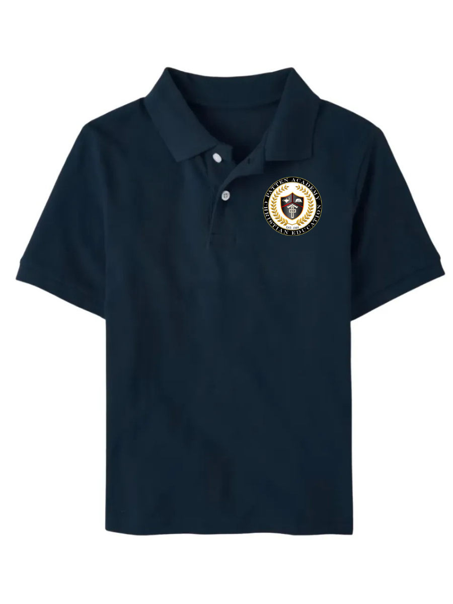 Classic Comfort Polo (unisex) - Navy - Embroidered - HIGH SCHOOL ONLY