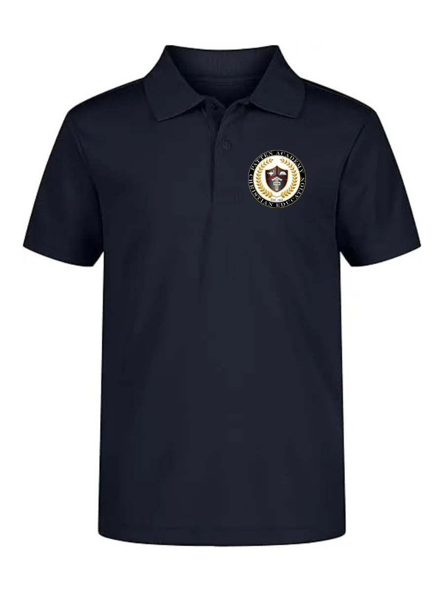 Performance Tech Polo (unisex) - Navy - Embroidered - HIGH SCHOOL ONLY