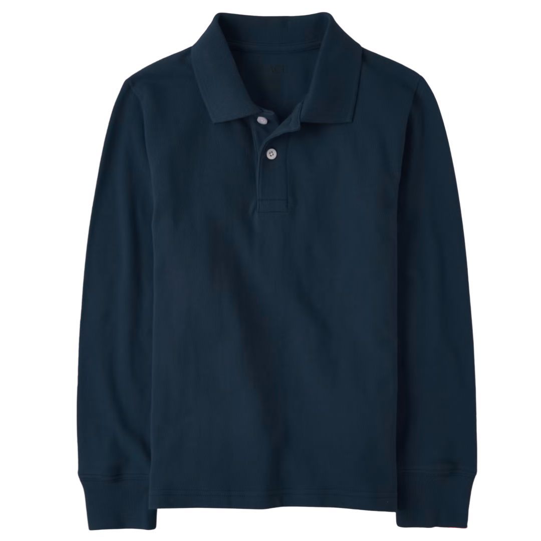Classic Comfort Long Sleeve Polo (unisex) - Navy