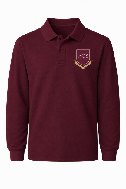 Classic Comfort Long Sleeve Polo (unisex) - Maroon (ACS)