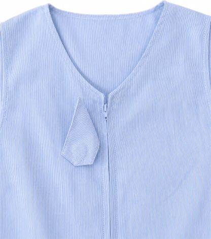 Front Zip Jumper - Blue Pinstripe