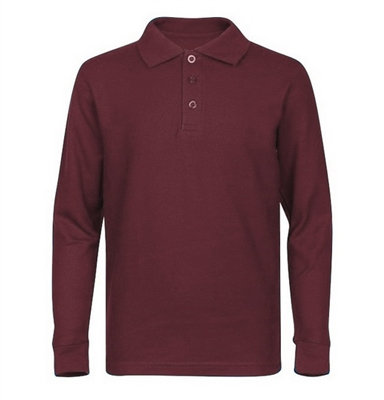 Classic Comfort Long Sleeve Polo (unisex) - Gray