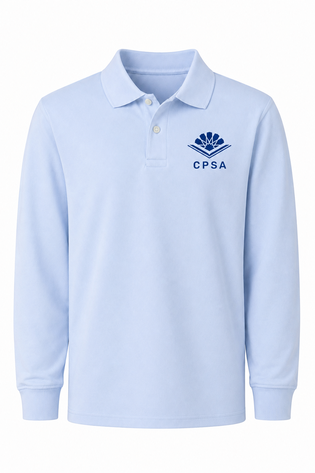 Classic Comfort Long Sleeve Polo (unisex) - Light Blue, with CPSA Logo