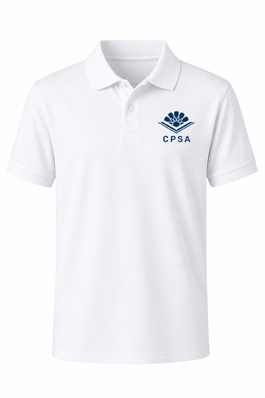 Classic Comfort Polo (unisex) - White, with CPSA Logo