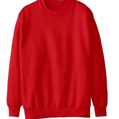 Lux Knit Crew Neck Sweater (unisex) - Red