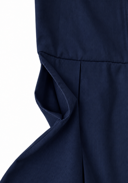 Front Zip Jumper - Navy