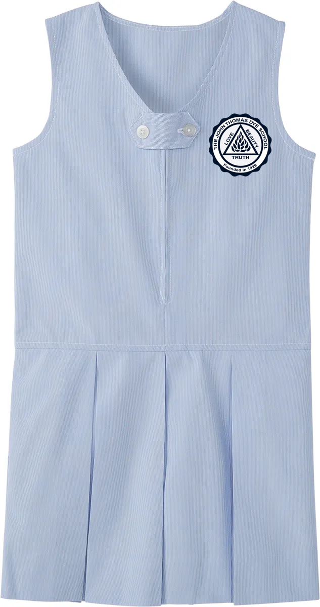 Front Zip Jumper - Blue Pinstripe, with JTD Patch