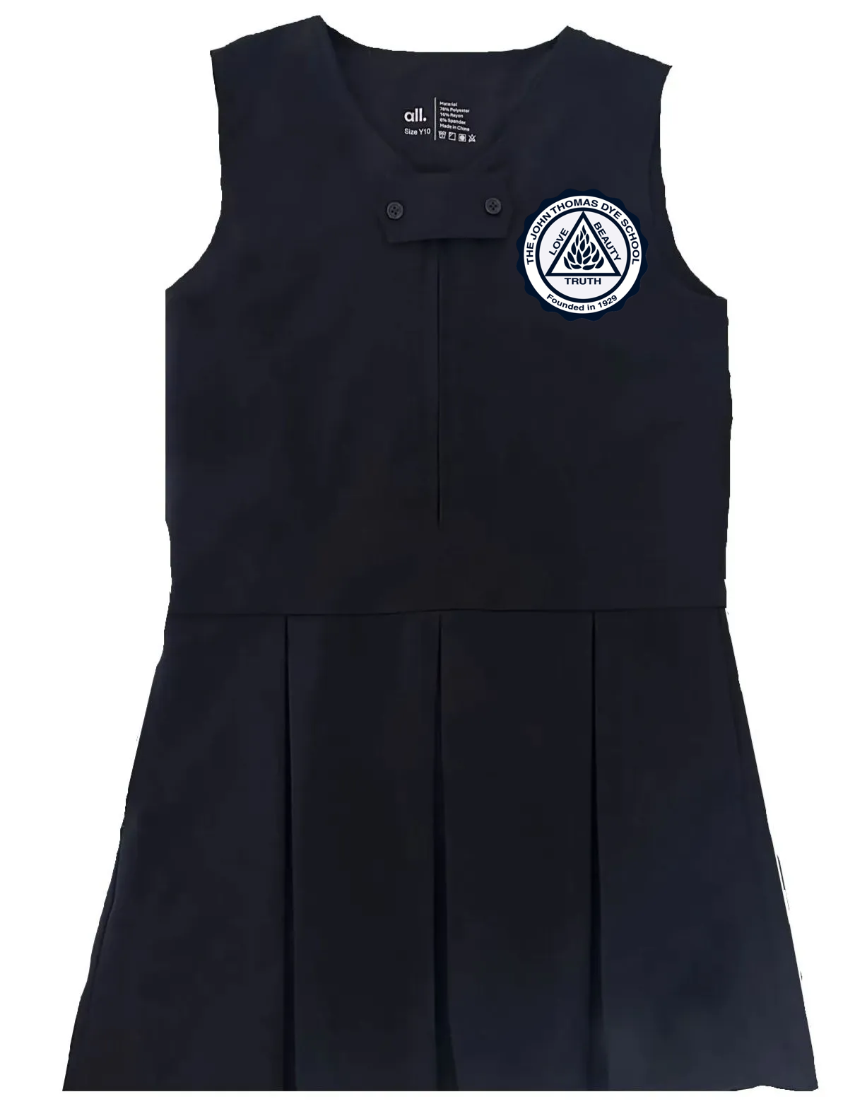 Front Zip Jumper - Navy, with JTD Patch