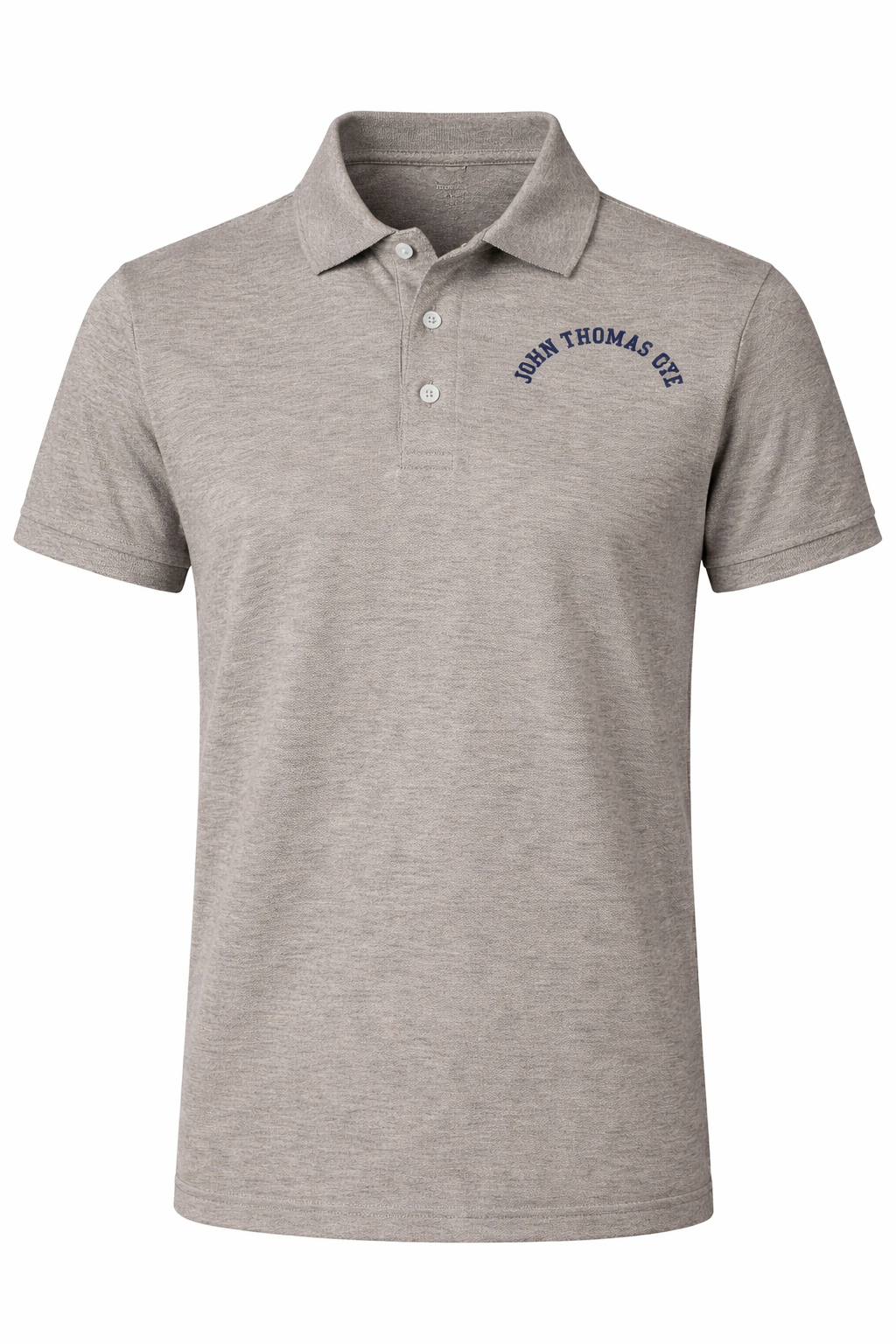 Classic Comfort Polo (unisex) - Gray, Embroidered with JTD