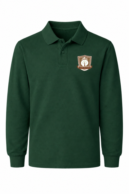 Classic Comfort Long Sleeve Polo (unisex) - Forest Green (KSA)