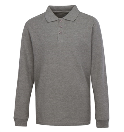 Classic Comfort Long Sleeve Polo (unisex) - Gray