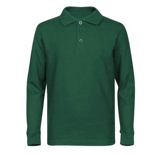 Classic Comfort Long Sleeve Polo (unisex) - Forest Green
