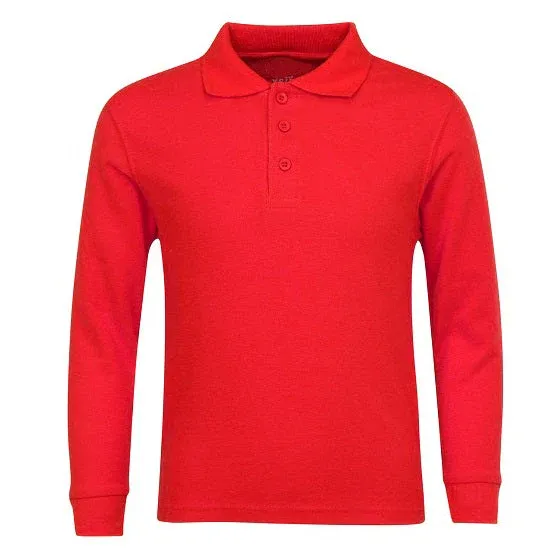 Classic Comfort Long Sleeve Polo (unisex) - Red