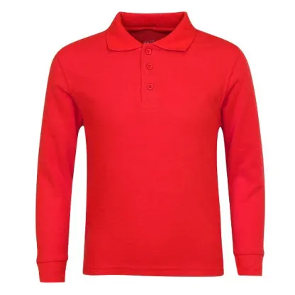 Classic Comfort Long Sleeve Polo (unisex) - Red