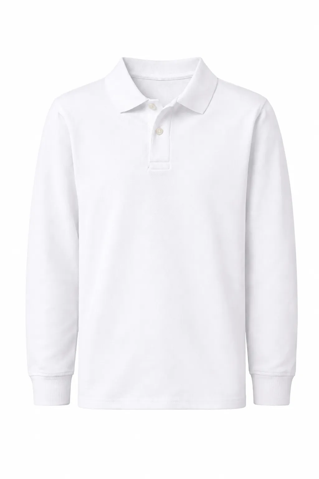 Classic Comfort Long Sleeve Polo (unisex) - White