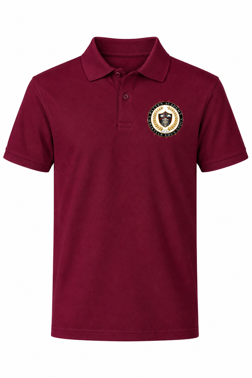 Classic Comfort Polo (unisex) - Maroon - Embroidered - HIGH SCHOOL ONLY