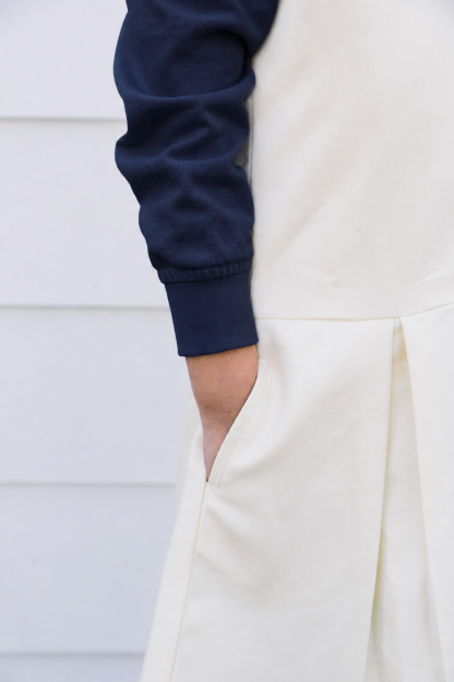 Classic Comfort Long Sleeve Polo (unisex) - Navy