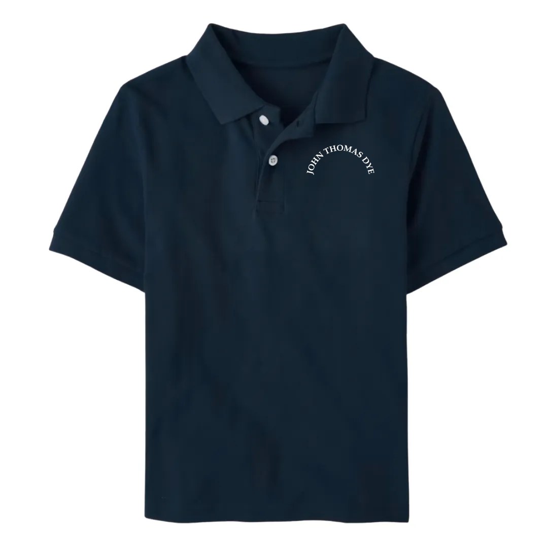 Classic Comfort Polo (unisex) - Navy, Embroidered with JTD