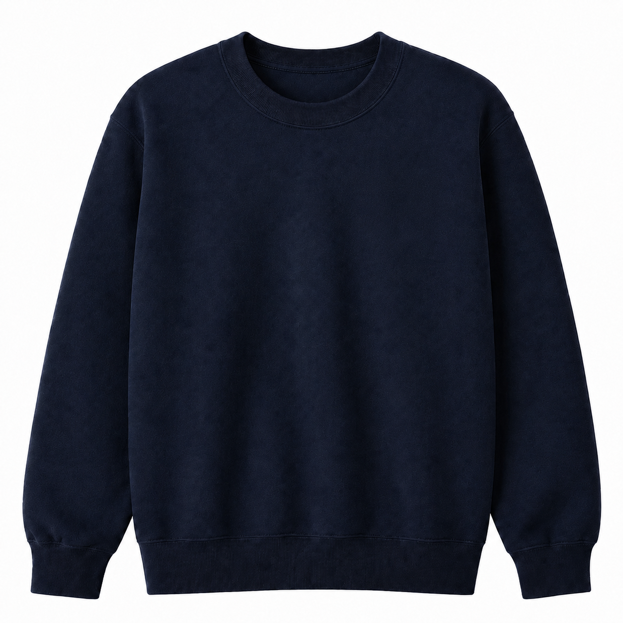 Lux Knit Crew Neck Sweater (unisex) - Navy