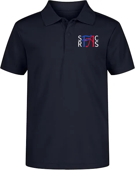 Performance Tech Polo (unisex) - Navy, With SRFACS Logo