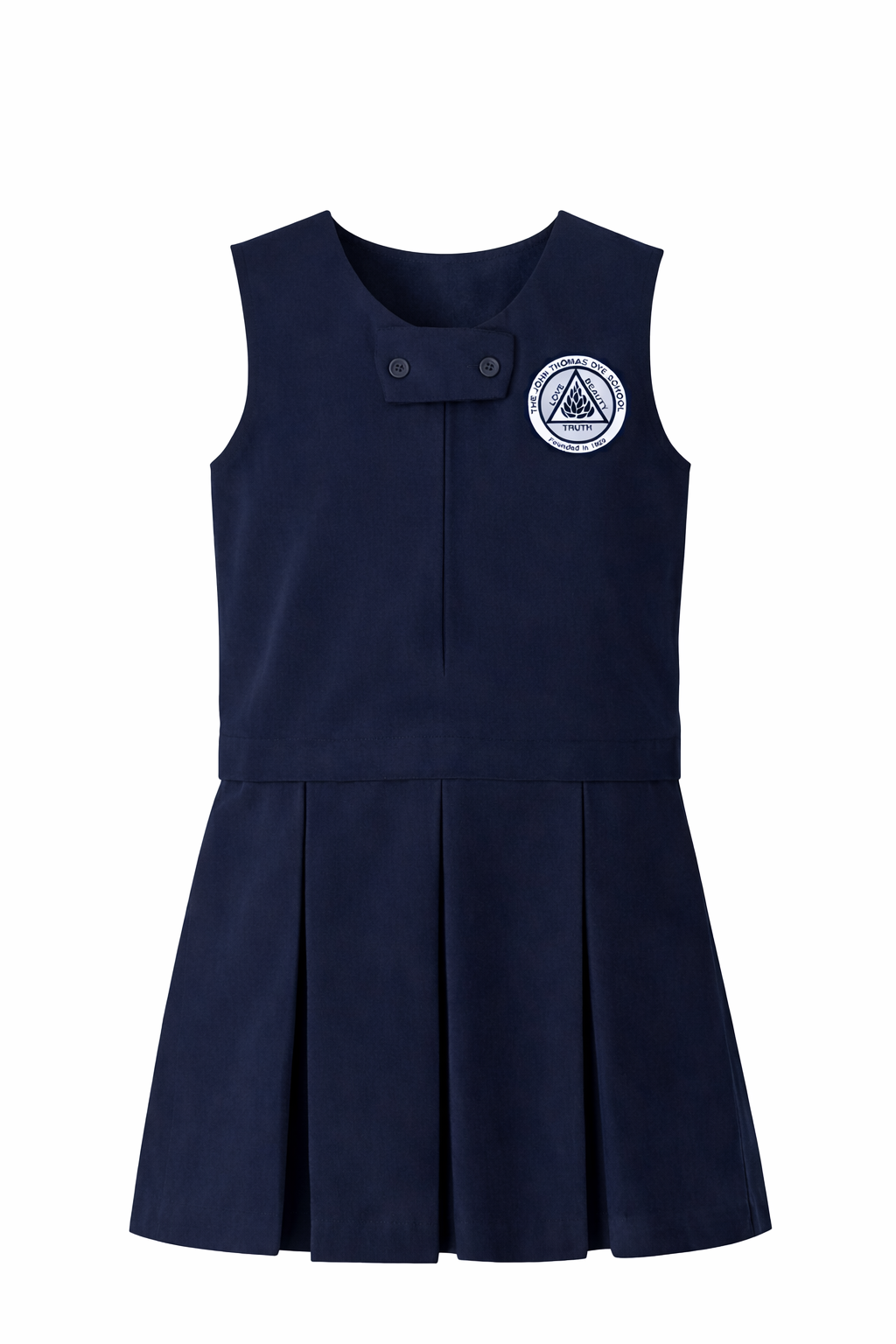 Front Zip Jumper - Navy, with JTD Patch
