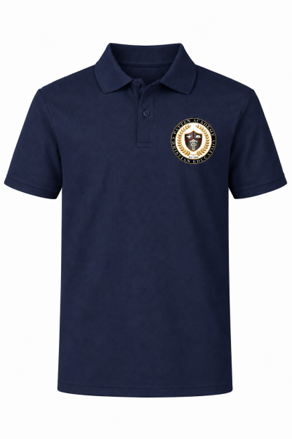 Performance Tech Polo (unisex) - Navy - Embroidered - HIGH SCHOOL ONLY