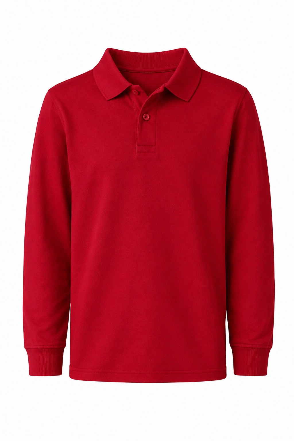 Classic Comfort Long Sleeve Polo (unisex) - Red