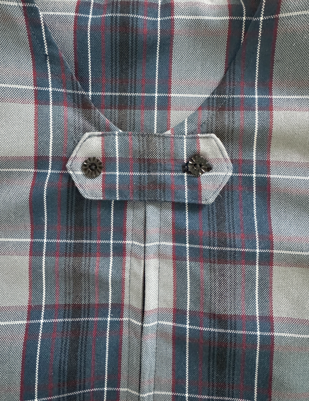 Crest Jumper - Blue Grey Plaid