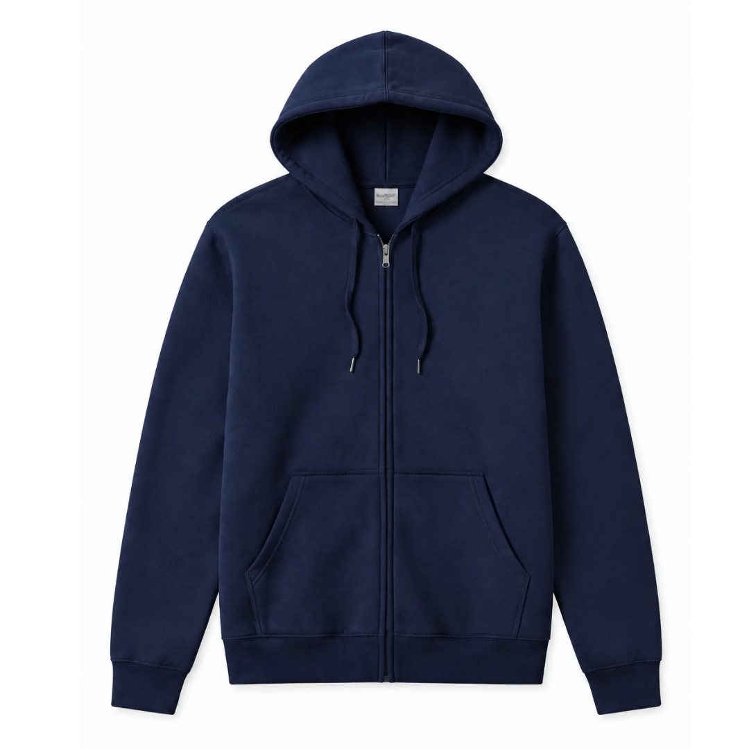 Zip Hoodie (unisex) - Navy