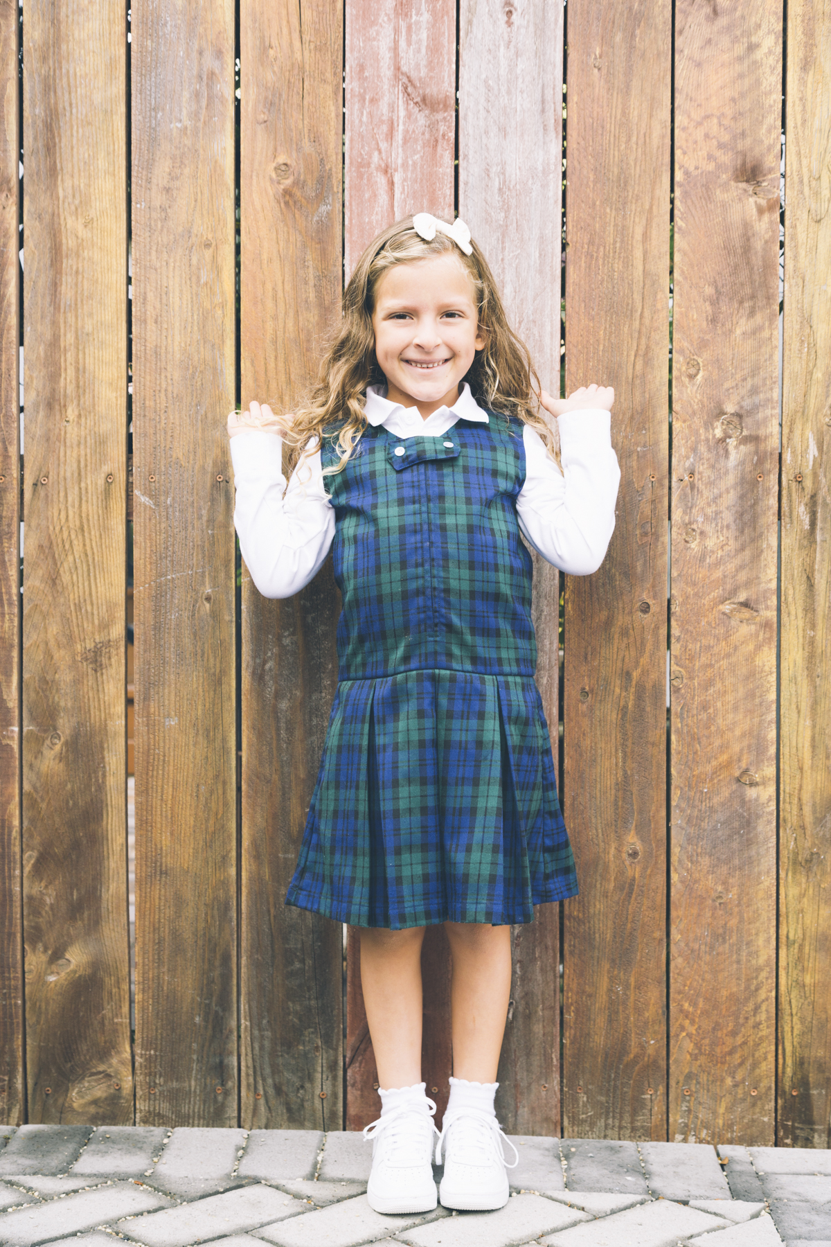Grace Jumper - Green/Navy Plaid