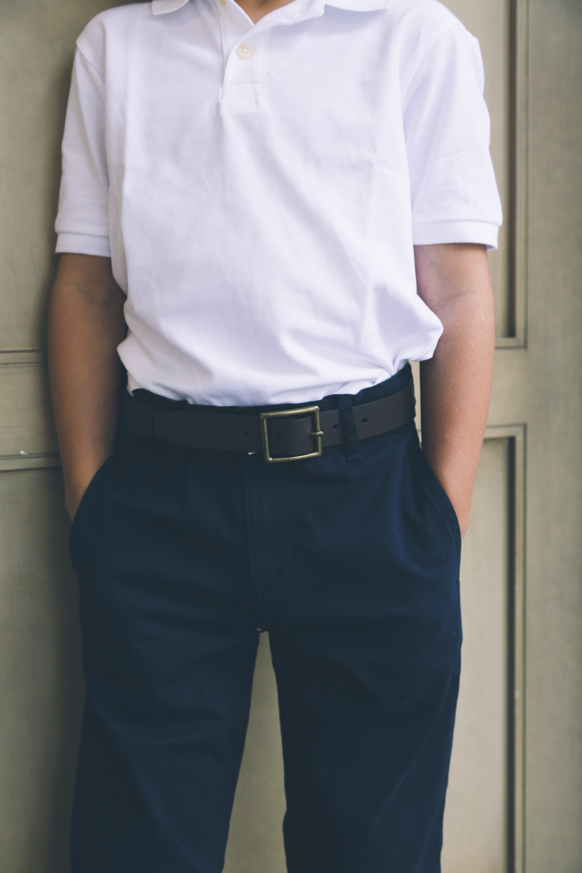 Boys Classic Flat Front Chino Pants