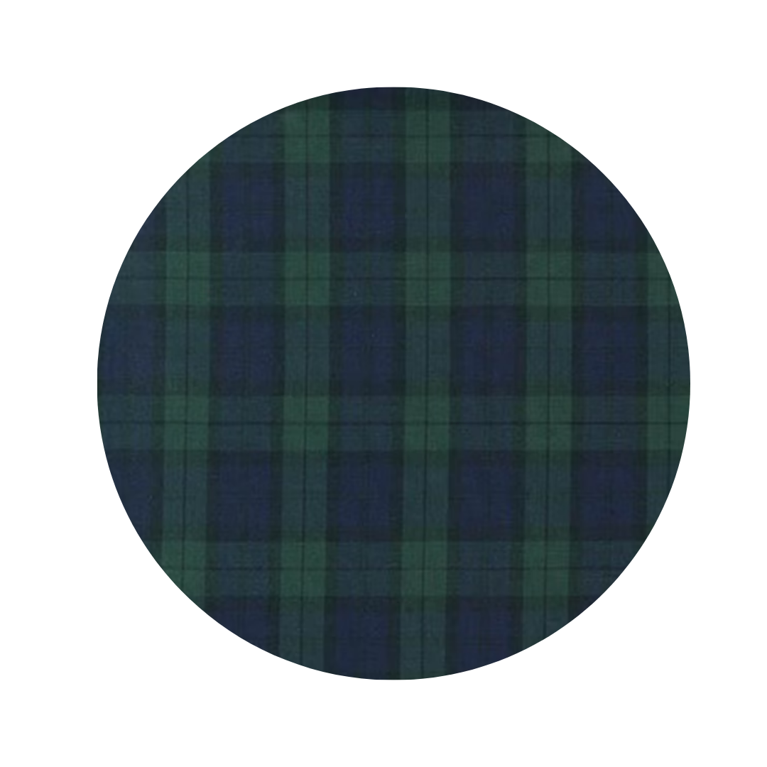 The Crest Hair Scrunchie (Classic Plaid)