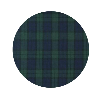 The Crest Hair Scrunchie (Classic Plaid)