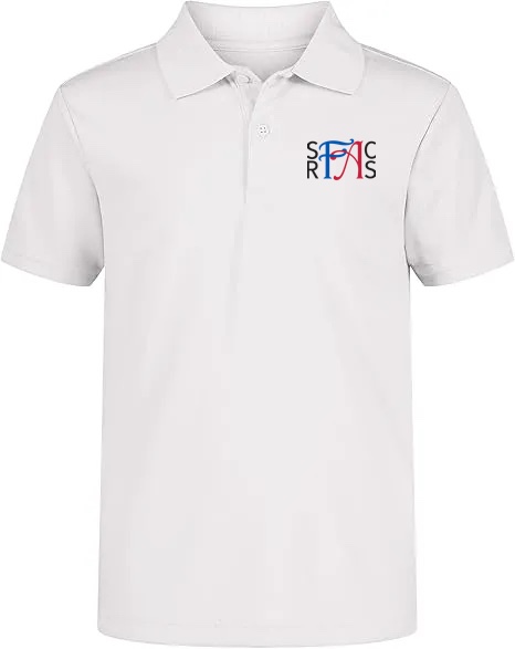 Performance Tech Polo (unisex) - White, With SRFACS Logo