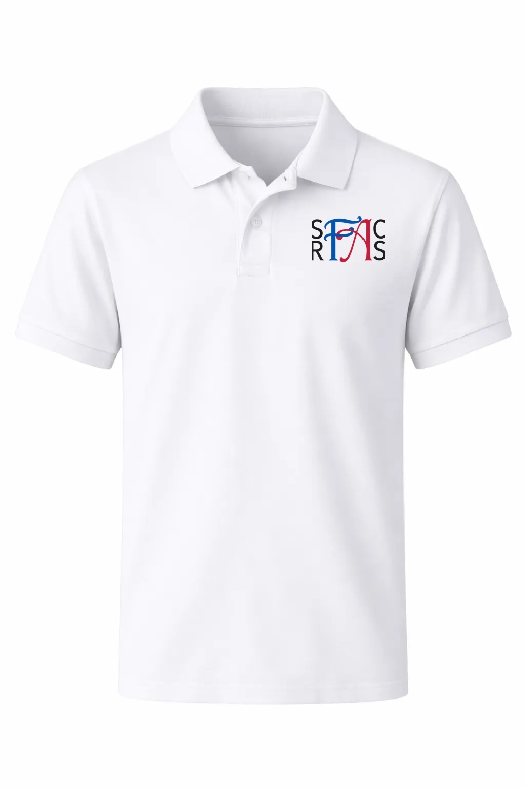 Classic Comfort Polo (unisex) - White, With SRFACS Logo