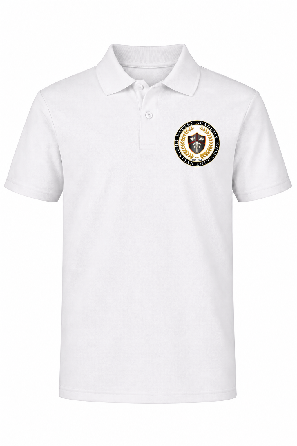Performance Tech Polo (unisex) - White - Embroidered - HIGH SCHOOL ONLY