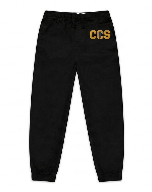 Joggers Sweat Pants - Black, With Children's Community School Logo